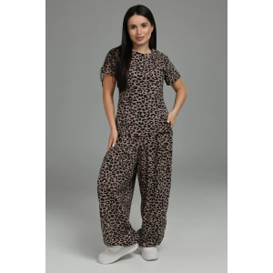 Костюм двойка женский "Очарование" кулирка (р-ры: 48-58) кофе