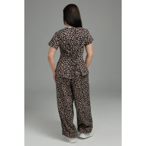 Костюм двойка женский "Очарование" кулирка (р-ры: 48-58) кофе