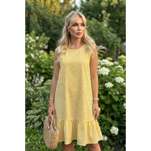 Платье женское "Скарлет" кулирка (р-ры: 46-56) желтый