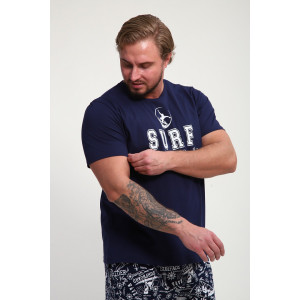 Костюм двойка мужской №252 кулирка (р-ры: 50-60) синий