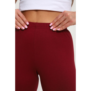 Велосипедки женские №168.7 кулирка с лайкрой (р-ры: 48-58) бордовый