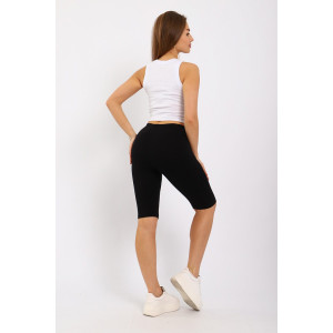 Велосипедки женские №168.5 кулирка с лайкрой (р-ры: 48-58) черный