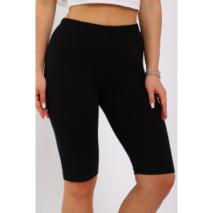 Велосипедки женские №168.5 кулирка с лайкрой (р-ры: 48-58) черный