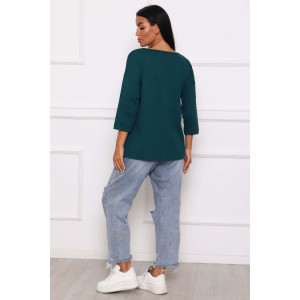 Туника женская №29547 кулирка (р-ры: 50-60) изумруд