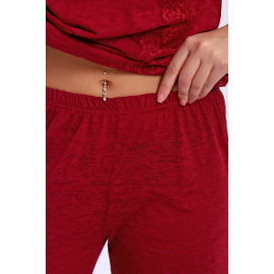 Пижама женская №29018 вискоза (р-ры: 42-56) бордовый