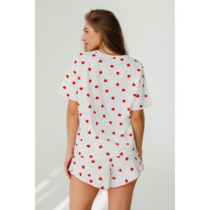 Пижама женская №051333 кулирка (р-ры: 42-56) белый