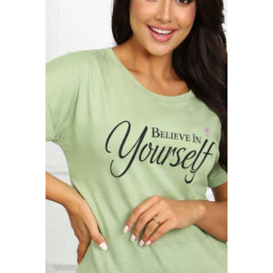 Футболка женская №544 кулирка (р-ры: 42-44) фисташковый