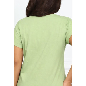 Футболка женская №544 кулирка (р-ры: 42-44) фисташковый