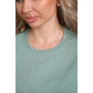 Футболка женская №20526 кулирка (р-ры: 44-54) оливковый