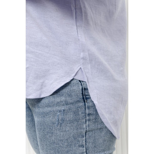 Рубашка женская №02-001-22 LenaLineN поплин (р-ры: 42-56) лиловый