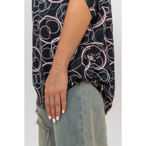 Туника женская №36790 кулирка (р-ры: 48-62) черный