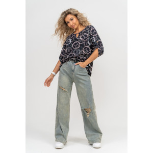 Туника женская №36790 кулирка (р-ры: 48-62) черный