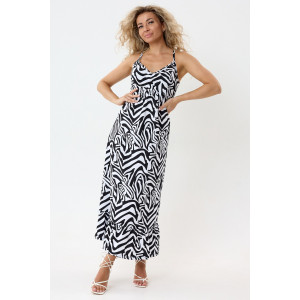 Сарафан женский №057914 "С-Штрихи" кулирка (р-ры: 46-56) зебра