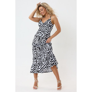 Сарафан женский №057914 "С-Штрихи" кулирка (р-ры: 46-56) зебра