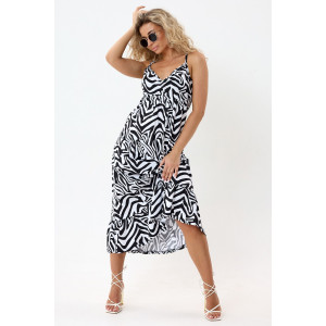 Сарафан женский №057914 "С-Штрихи" кулирка (р-ры: 46-56) зебра