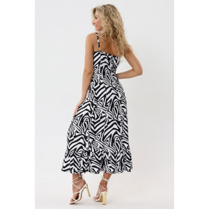 Сарафан женский №057914 "С-Штрихи" кулирка (р-ры: 46-56) зебра