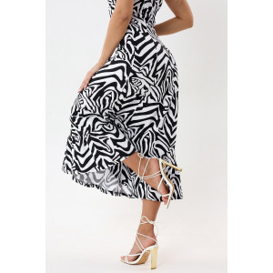 Сарафан женский №057914 "С-Штрихи" кулирка (р-ры: 46-56) зебра