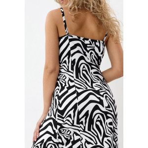 Сарафан женский №057914 "С-Штрихи" кулирка (р-ры: 46-56) зебра
