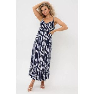 Сарафан женский №057914 "С-Штрихи" кулирка (р-ры: 46-56) волна