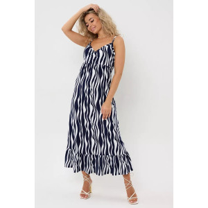 Сарафан женский №057914 "С-Штрихи" кулирка (р-ры: 46-56) волна