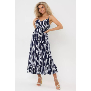 Сарафан женский №057914 "С-Штрихи" кулирка (р-ры: 46-56) волна