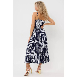 Сарафан женский №057914 "С-Штрихи" кулирка (р-ры: 46-56) волна