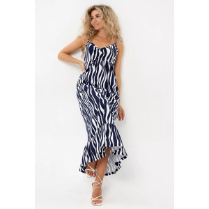Сарафан женский №057914 "С-Штрихи" кулирка (р-ры: 46-56) волна