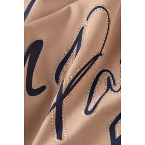 Футболка женская №260 "City Glam" хлопок стрейч (р-ры: 46-56) бежевый