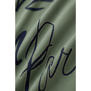 Футболка женская №260 "City Glam" хлопок стрейч (р-ры: 46-56) бирюзовый