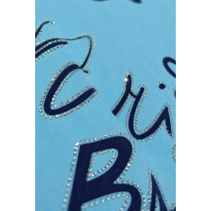 Футболка женская №260 "City Glam" хлопок стрейч (р-ры: 46-56) голубой