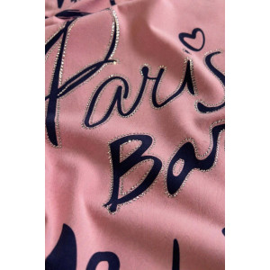 Футболка женская №260 "City Glam" хлопок стрейч (р-ры: 46-56) розовый