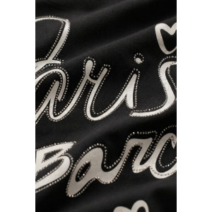 Футболка женская №260 "City Glam" хлопок стрейч (р-ры: 46-56) черный