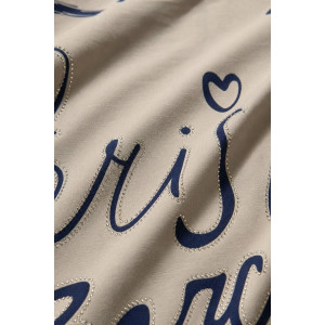 Футболка женская №260 "City Glam" хлопок стрейч (р-ры: 46-56) капучино