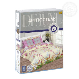Постельное белье поплин "Утренний сад" (последний размер) 2-сп.евр