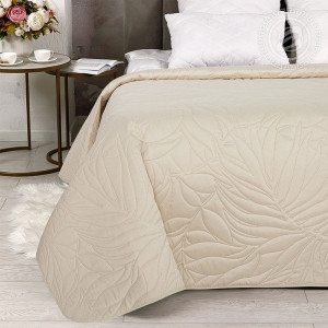 Покрывало полисатин ультрастеп "Ваниль" с кантом (последний размер) 220х215