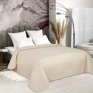 Покрывало полисатин ультрастеп "Ваниль" с кантом (последний размер) 220х215