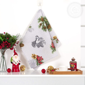 Полотенце кухонное рогожка "Серебряный звон" (последний размер) 50х70