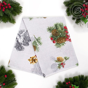 Полотенце кухонное рогожка "Серебряный звон" (последний размер) 50х70