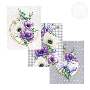 Набор кухонный из 2-х полотенец рогожка "Серенада" (последний размер) 45х60