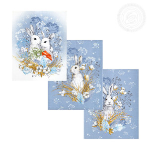 Набор кухонный из 3-х полотенец рогожка "Роджер" (последний размер) 45х60