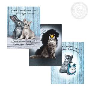 Набор кухонный из 3-х полотенец рогожка "Маркос" (последний размер) 45х60