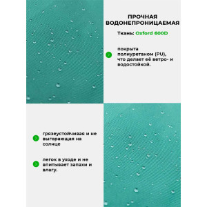 Матрас для шезлонга сегментный непромокаемый Bio-Line 059350 зеленый
