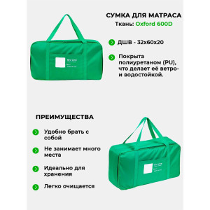 Матрас для шезлонга сегментный непромокаемый Bio-Line 059350 зеленый