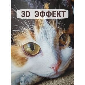 Наволочка-чехол декоративная велюр 3D на молнии "Машка"