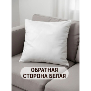 Наволочка-чехол декоративная велюр 3D на молнии "Машка"