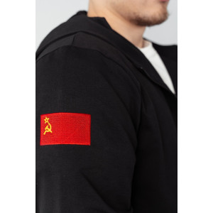 Костюм двойка мужской КСМ-300ФР/ЧЕР футер 2-х нитка с лайкрой (р-ры: 48-58) черный Костюм двойка мужской КСМ-300ФР/ЧЕР футер 2-х нитка с лайкрой (р-ры: 48-58) черный