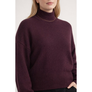 Джемпер женский №1896-1 "Relaxed Fit" эко-кашемир (р-ры: 40-48) коричневый Джемпер женский №1896-1 "Relaxed Fit" эко-кашемир (р-ры: 40-48) коричневый