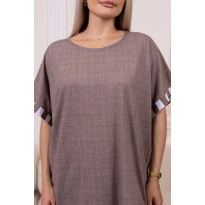 Костюм двойка женский 2214/1 кулирка (р-ры: 48-62) коричневый Костюм двойка женский 2214/1 кулирка (р-ры: 48-62) коричневый