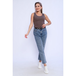 Майка женская WМЖ0030 кашкорсе (р-ры: XS-XXL) кофейный Майка женская WМЖ0030 кашкорсе (р-ры: XS-XXL) кофейный