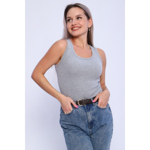 Майка женская WМЖ0030 кашкорсе (р-ры: XS-XXL) серый Майка женская WМЖ0030 кашкорсе (р-ры: XS-XXL) серый